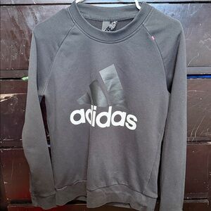 Adidas Men's Charcoal Crewneck Sweater
